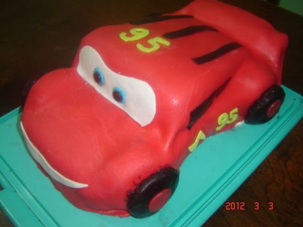 Bolo Carros Relâmpago McQueen - Cars cake ( Lightning Mc Q…